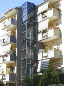 hydraulic elevator / commercial / panoramic