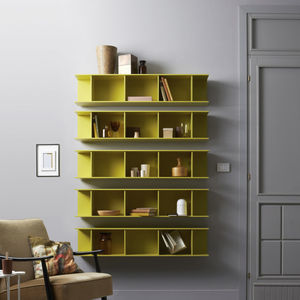 wall-mounted shelves