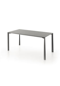 contemporary table / wooden / rectangular / square