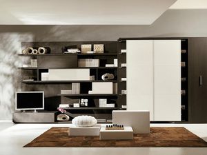 contemporary TV wall unit