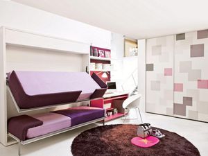 wall bed / bunk / single / contemporary