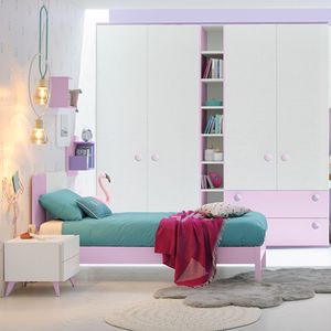 pink children's bedroom furniture set