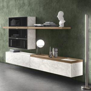 contemporary living room wall unit