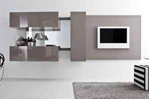 contemporary TV wall unit