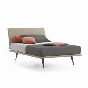 double bed / single / contemporary / upholstered