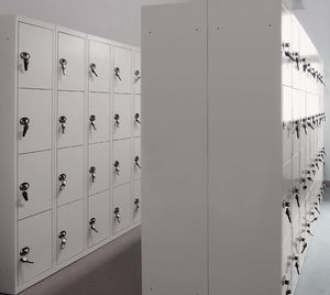 steel locker / for public buildings / for offices / secure