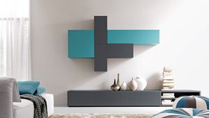 contemporary living room wall unit