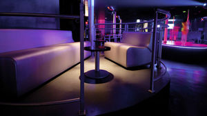 contemporary upholstered bistro bench