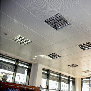 steel suspended ceiling / tile / acoustic / flame-retardant