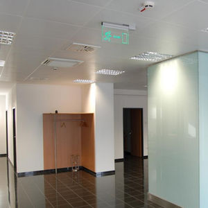 steel suspended ceiling / tile / acoustic / flame-retardant