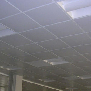 steel suspended ceiling / tile / acoustic / flame-retardant