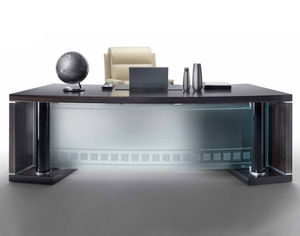executive desk / wooden / glass / contemporary