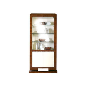 traditional china cabinet / wooden / glass