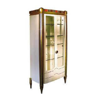 traditional china cabinet / wooden / glass