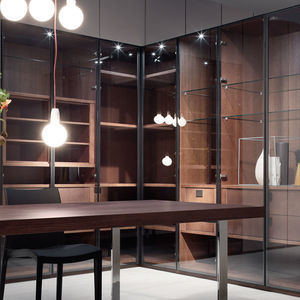 contemporary walk-in wardrobe