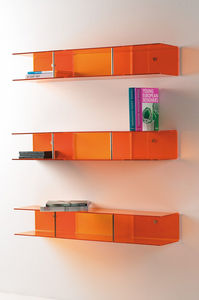 wall-mounted shelf / contemporary / acrylic
