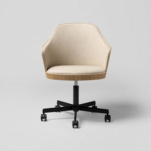 contemporary office chair / on casters / swivel / with armrests