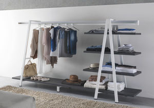 contemporary walk-in wardrobe