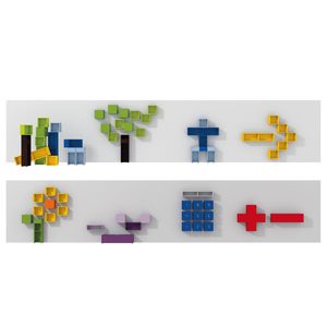 wall-mounted shelves
