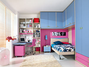 pink children's bedroom furniture set 1