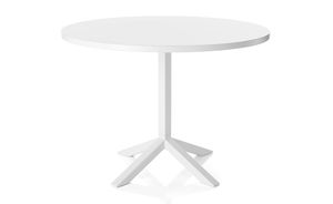contemporary table / lacquered wood / rectangular / round
