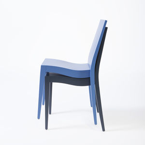contemporary chair / upholstered / stackable / beech