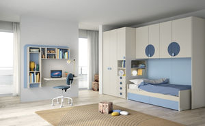 Contemporary wardrobe - EVO 11 PONTI - Mistral - wooden / lacquered ...