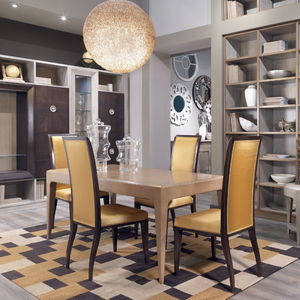 traditional dining table / cherrywood / cherrywood base / rectangular
