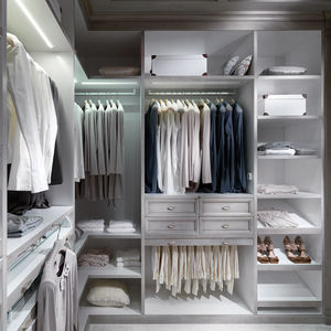 traditional walk-in wardrobe