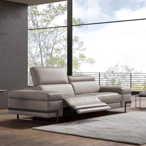 modular sofa / contemporary / fabric / leather