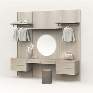 contemporary walk-in wardrobe