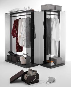 contemporary walk-in wardrobe