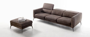 modular sofa / contemporary / leather / fabric