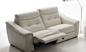 modular sofa / contemporary / leather / 2-person