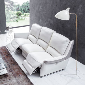 contemporary sofa / leather / 2-person / 3-seater