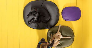 contemporary pouf