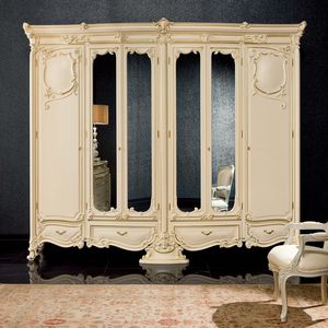 classic wardrobe / wooden / with swing doors / for hotel