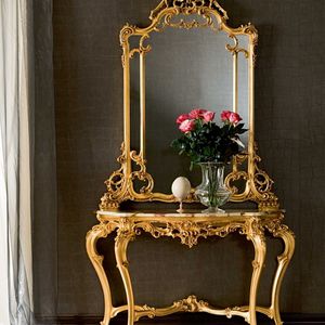 classic sideboard table / marble / round / for hotel