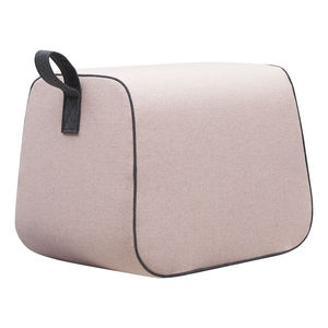 contemporary pouf / fabric / rectangular / for hotel
