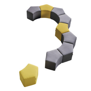 contemporary pouf / fabric / modular / with removable cover