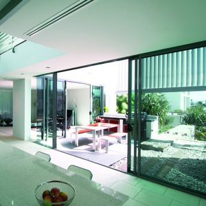 etched glass panel