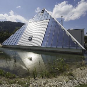 self-cleaning glass panel