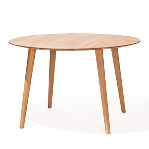 Scandinavian design table / oak / beech / round
