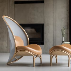 contemporary fireside chair