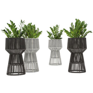 synthetic fiber flower pot / aluminum / high