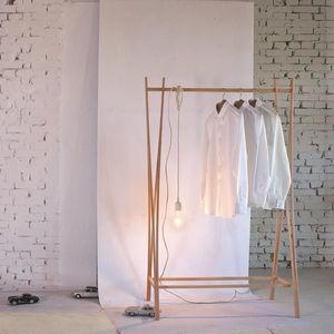 free-standing coat hanger rack