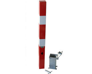 security bollard / galvanized steel / removable / high
