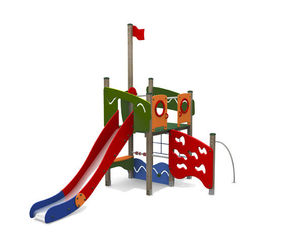 playground play structure / HDPE / steel