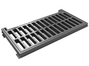 cast iron drain grate / for public spaces