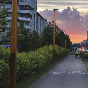 urban lamp post